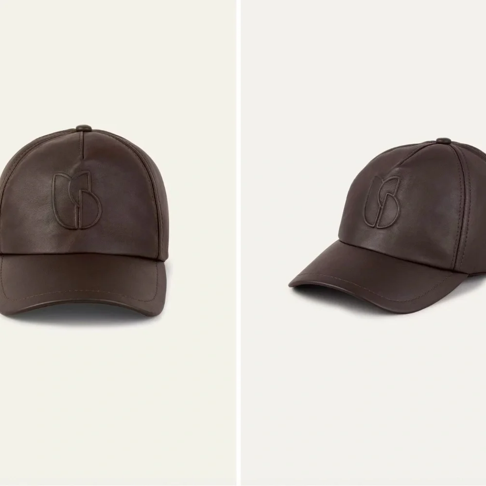 ba&sh HALY brown leather hat - Picture 3 of 6
